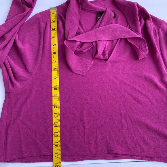 Free Press Crop Tie Neck Blouse - Picture 5 of 8